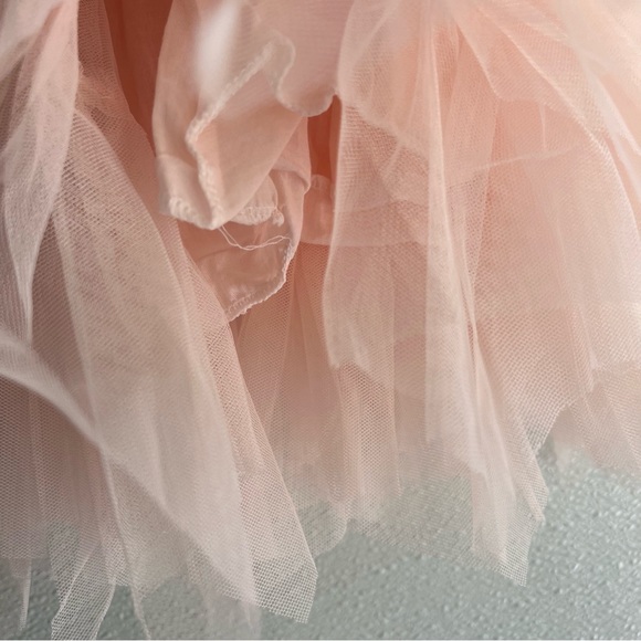 2Bunnies Girl Peony Lace Back A-Line Tiered Tutu Tulle Flower Girl Dress 12M - Picture 12 of 16